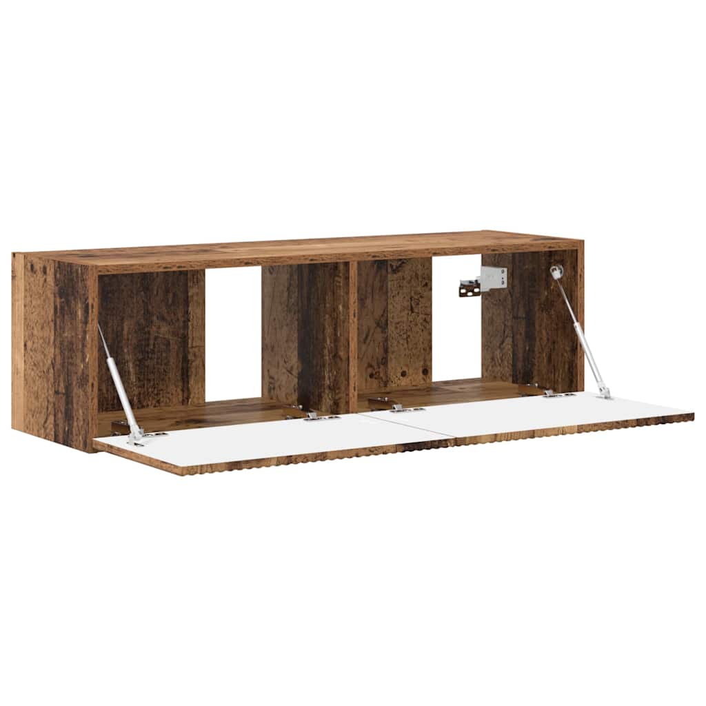 vidaXL TV Wall Cabinet Old Wood 98 x 31 x 29.5 cm Engineered Wood