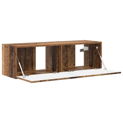 vidaXL TV Wall Cabinet Old Wood 98 x 31 x 29.5 cm Engineered Wood
