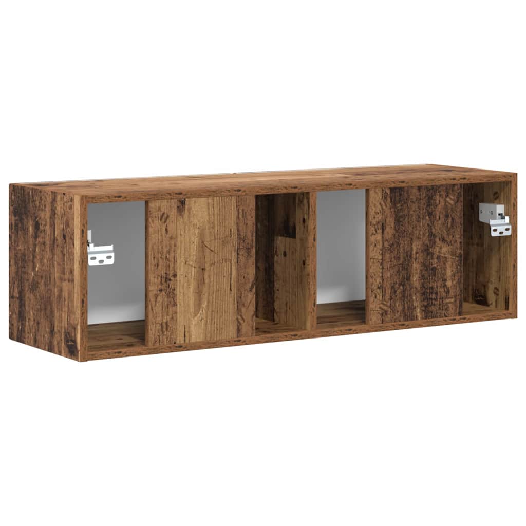vidaXL TV Wall Cabinet Old Wood 98 x 31 x 29.5 cm Engineered Wood
