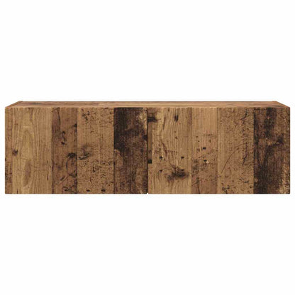 vidaXL TV Wall Cabinet Old Wood 98 x 31 x 29.5 cm Engineered Wood