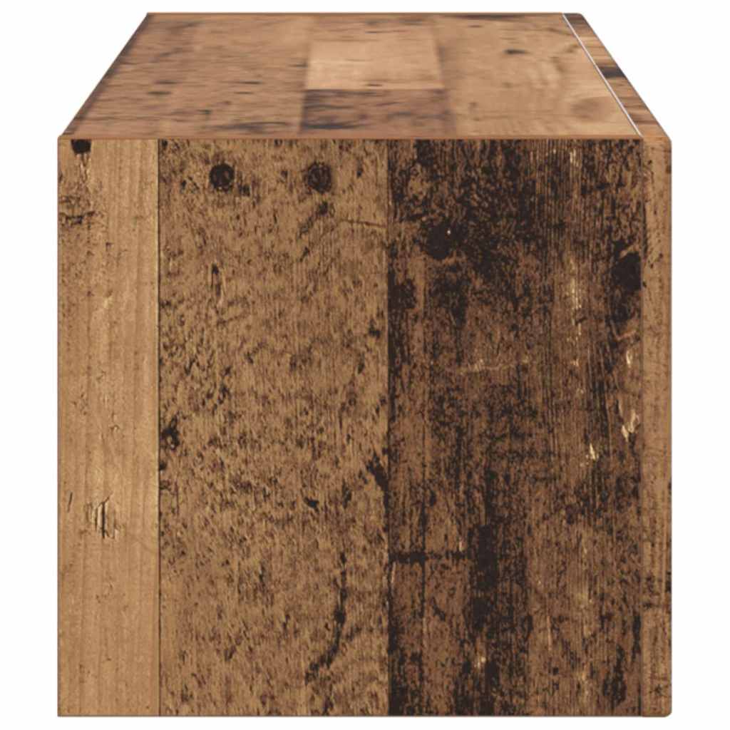 vidaXL TV Wall Cabinet Old Wood 98 x 31 x 29.5 cm Engineered Wood