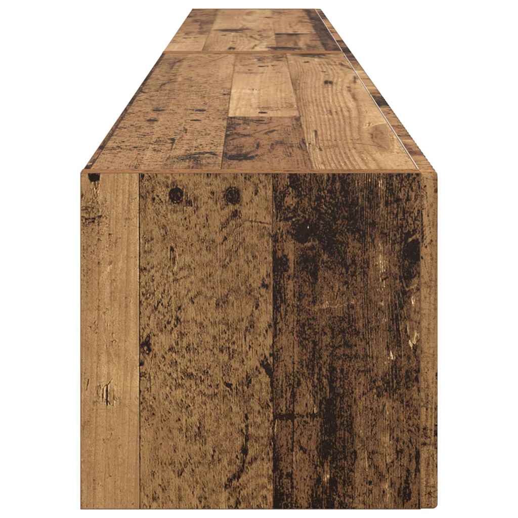 vidaXL TV Wall Cabinet Wall-mounted 2 pcs Old Wood 98 x 31 x 29.5 cm