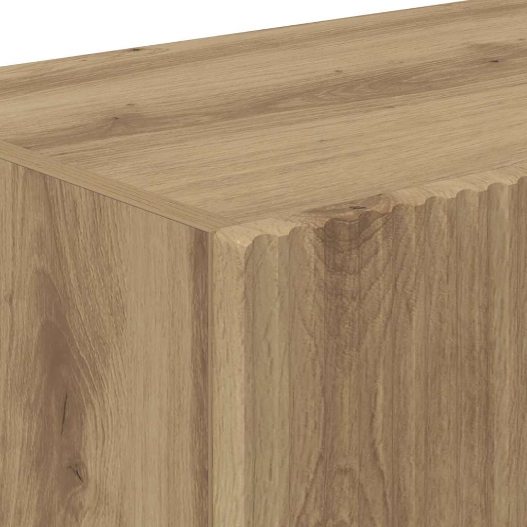 vidaXL TV Wall Cabinet 98 x 31 x 29.5 cm Artisian Oak Engineered Wood