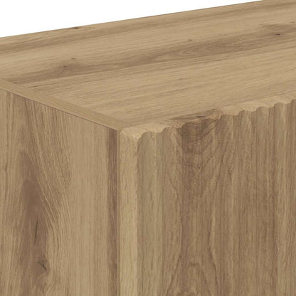 vidaXL TV Wall Cabinet 98 x 31 x 29.5 cm Artisian Oak Engineered Wood