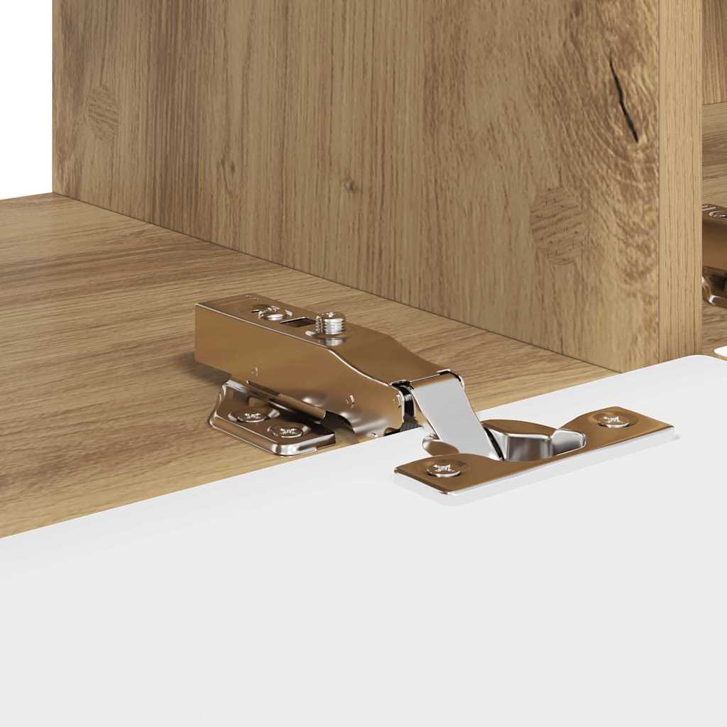 vidaXL TV Wall Cabinet 98 x 31 x 29.5 cm Artisian Oak Engineered Wood