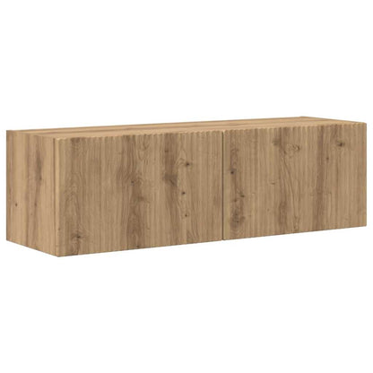 vidaXL TV Wall Cabinet 98 x 31 x 29.5 cm Artisian Oak Engineered Wood