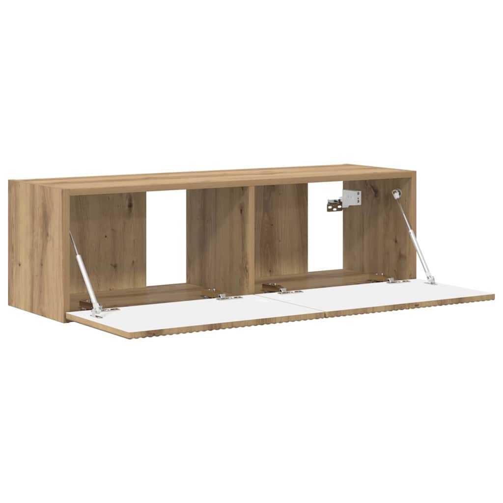 vidaXL TV Wall Cabinet 98 x 31 x 29.5 cm Artisian Oak Engineered Wood