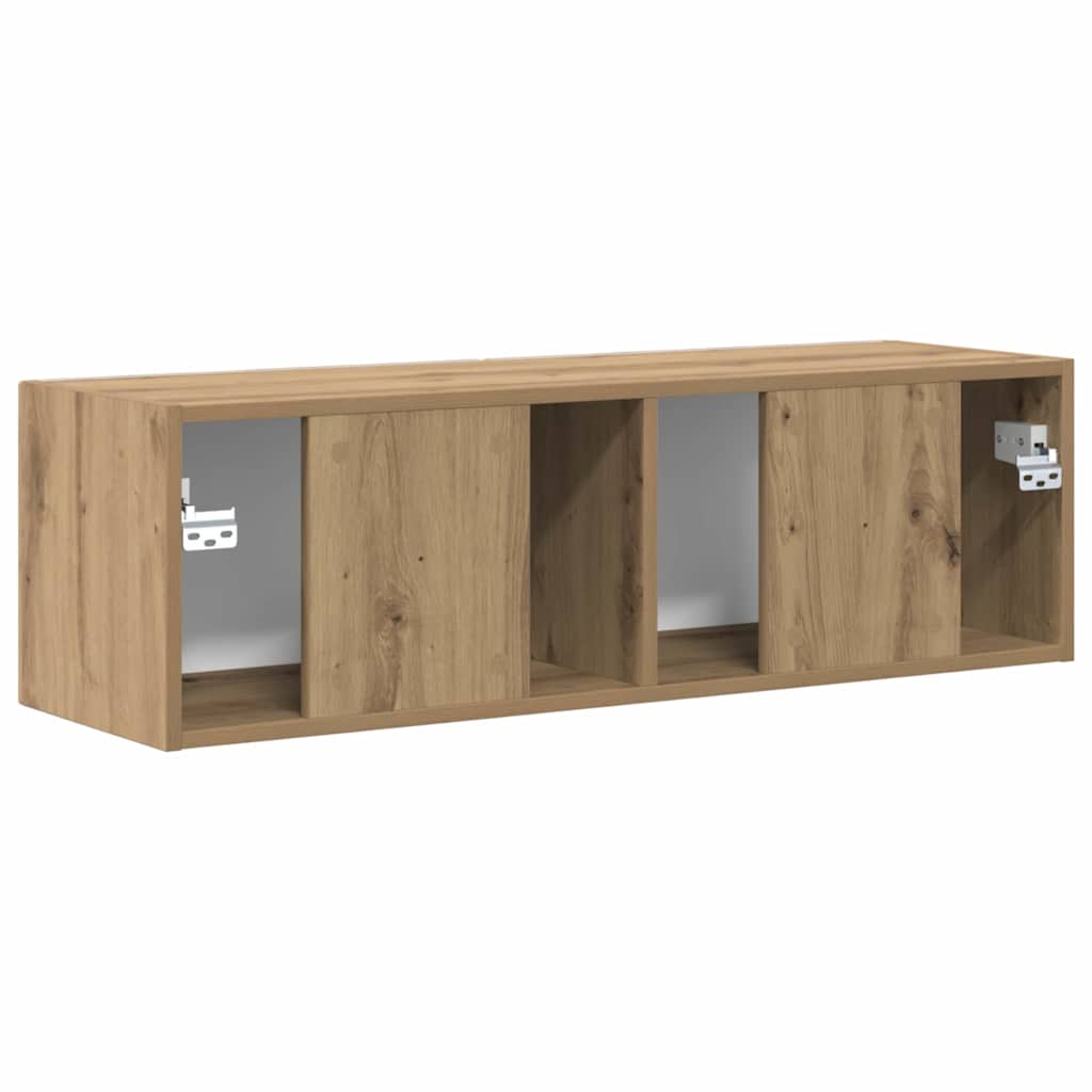 vidaXL TV Wall Cabinet 98 x 31 x 29.5 cm Artisian Oak Engineered Wood