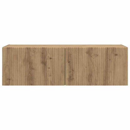 vidaXL TV Wall Cabinet 98 x 31 x 29.5 cm Artisian Oak Engineered Wood