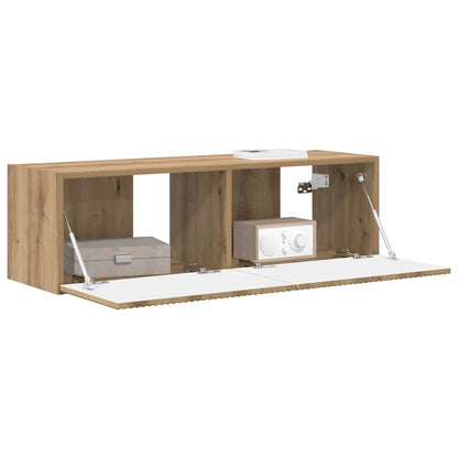 vidaXL TV Wall Cabinet 98 x 31 x 29.5 cm Artisian Oak Engineered Wood