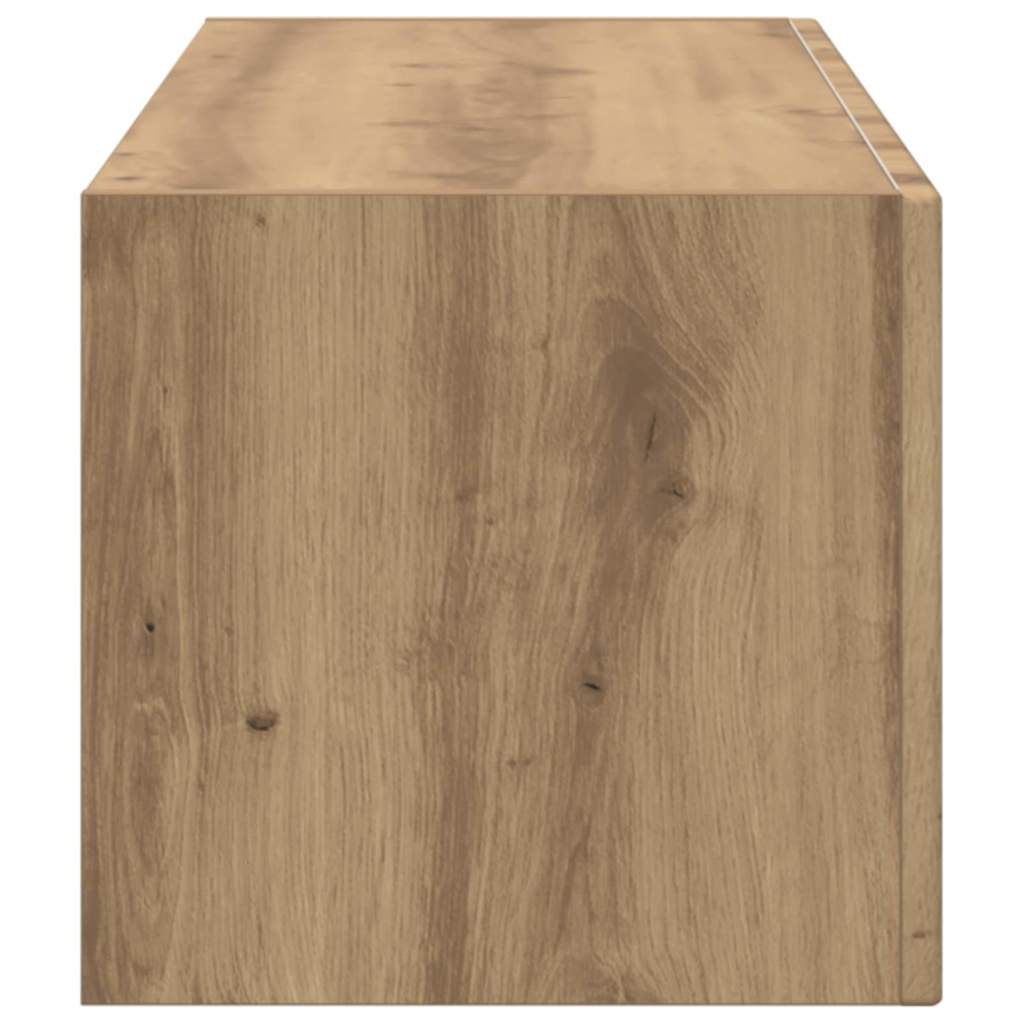 vidaXL TV Wall Cabinet 98 x 31 x 29.5 cm Artisian Oak Engineered Wood