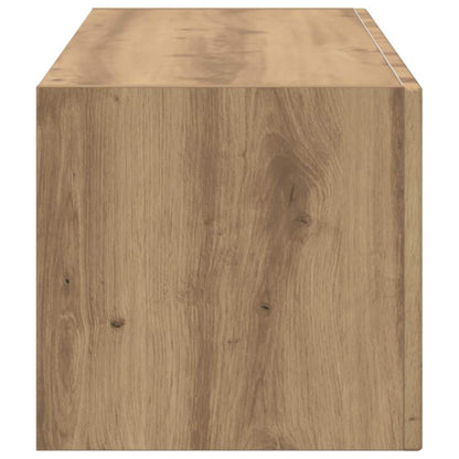 vidaXL TV Wall Cabinet 98 x 31 x 29.5 cm Artisian Oak Engineered Wood
