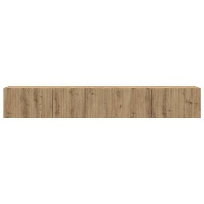 vidaXL TV Wall Cabinet 2 pcs Artisian Oak Engineered Wood