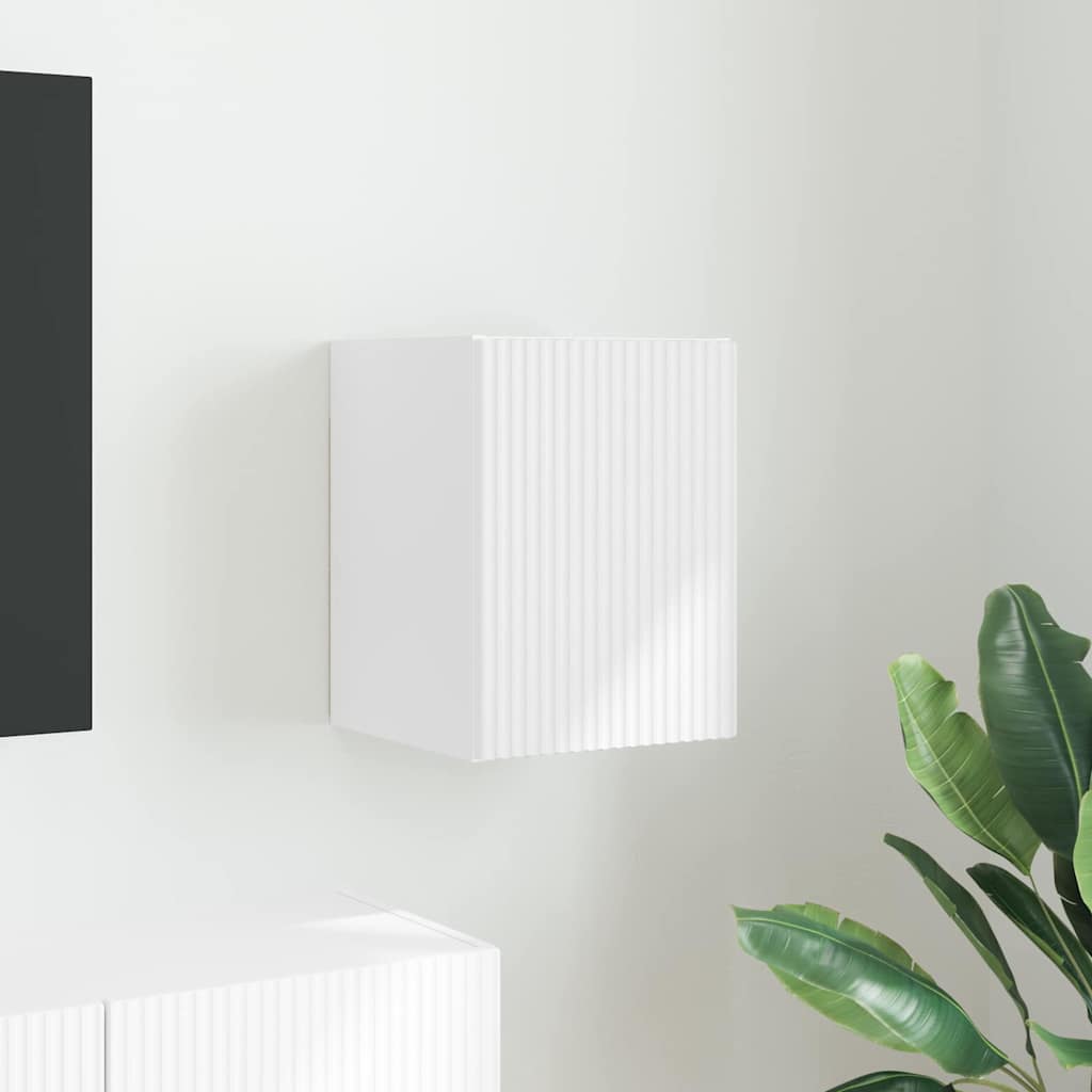 vidaXL TV Wall Cabinet White 30 x 31 x 40 cm Engineered Wood