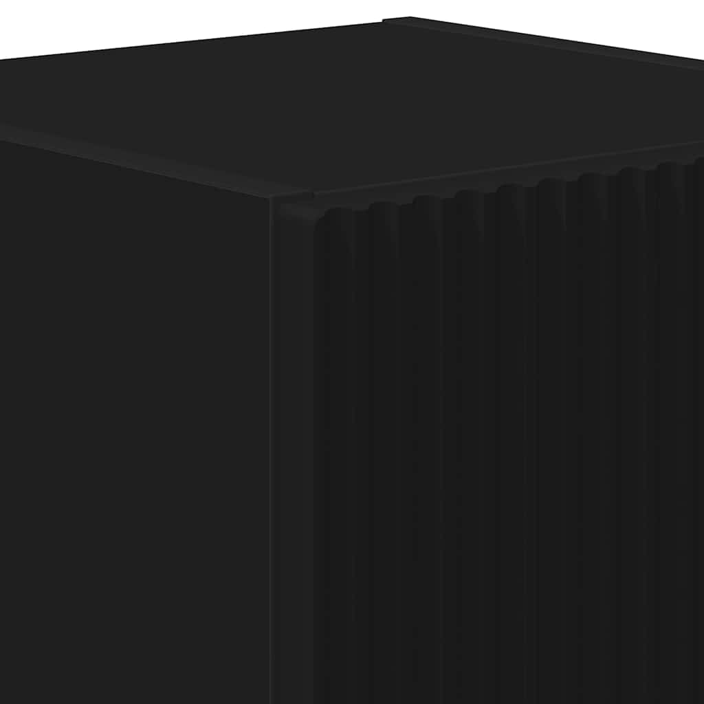 vidaXL TV Wall Cabinet Black 30 x 31 x 40 cm Engineered Wood