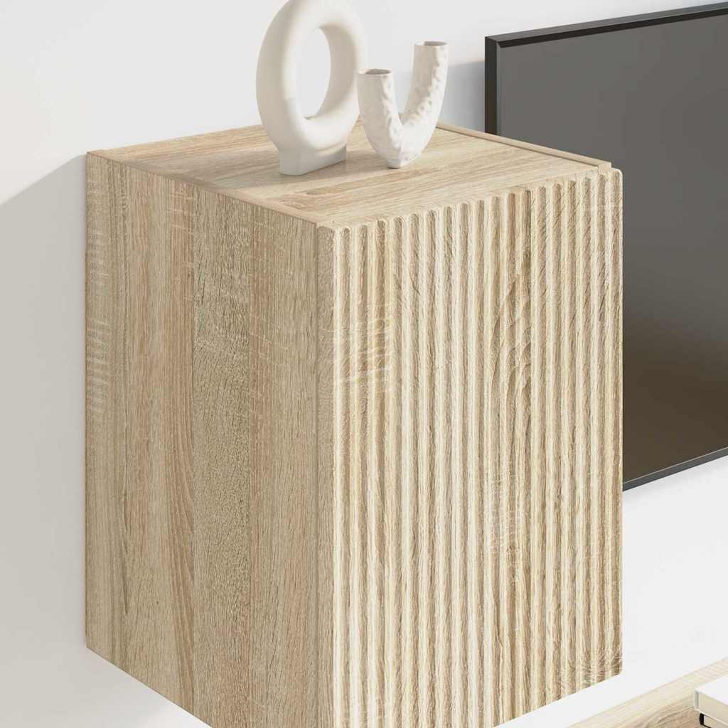 vidaXL TV Wall Cabinet Sonoma 30 x 31 x 40 cm Engineered Wood