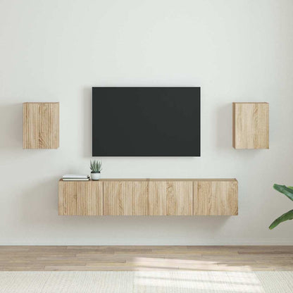 vidaXL TV Wall Cabinet 2 pcs Sonoma 30 x 31 x 40 cm Engineered Wood