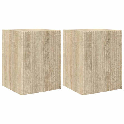 vidaXL TV Wall Cabinet 2 pcs Sonoma 30 x 31 x 40 cm Engineered Wood