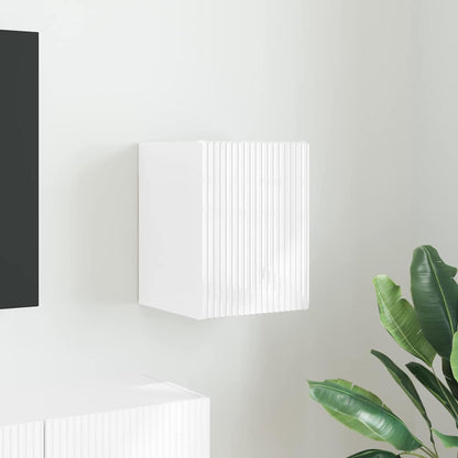 vidaXL TV Wall Cabinet Gloss White 30 x 31 x 40 cm Engineered Wood