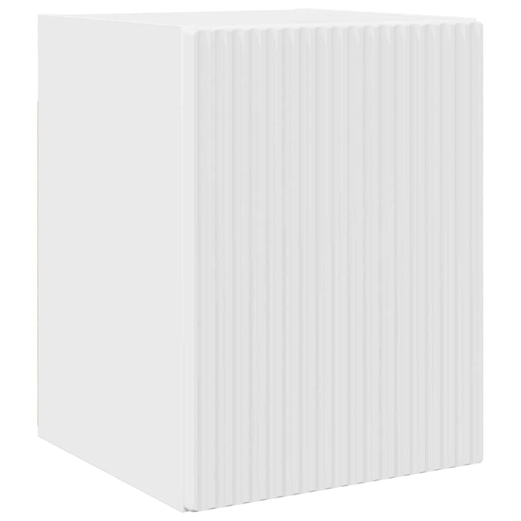 vidaXL TV Wall Cabinet Wall-mounted 2 pcs Gloss White 30 x 31 x 40 cm
