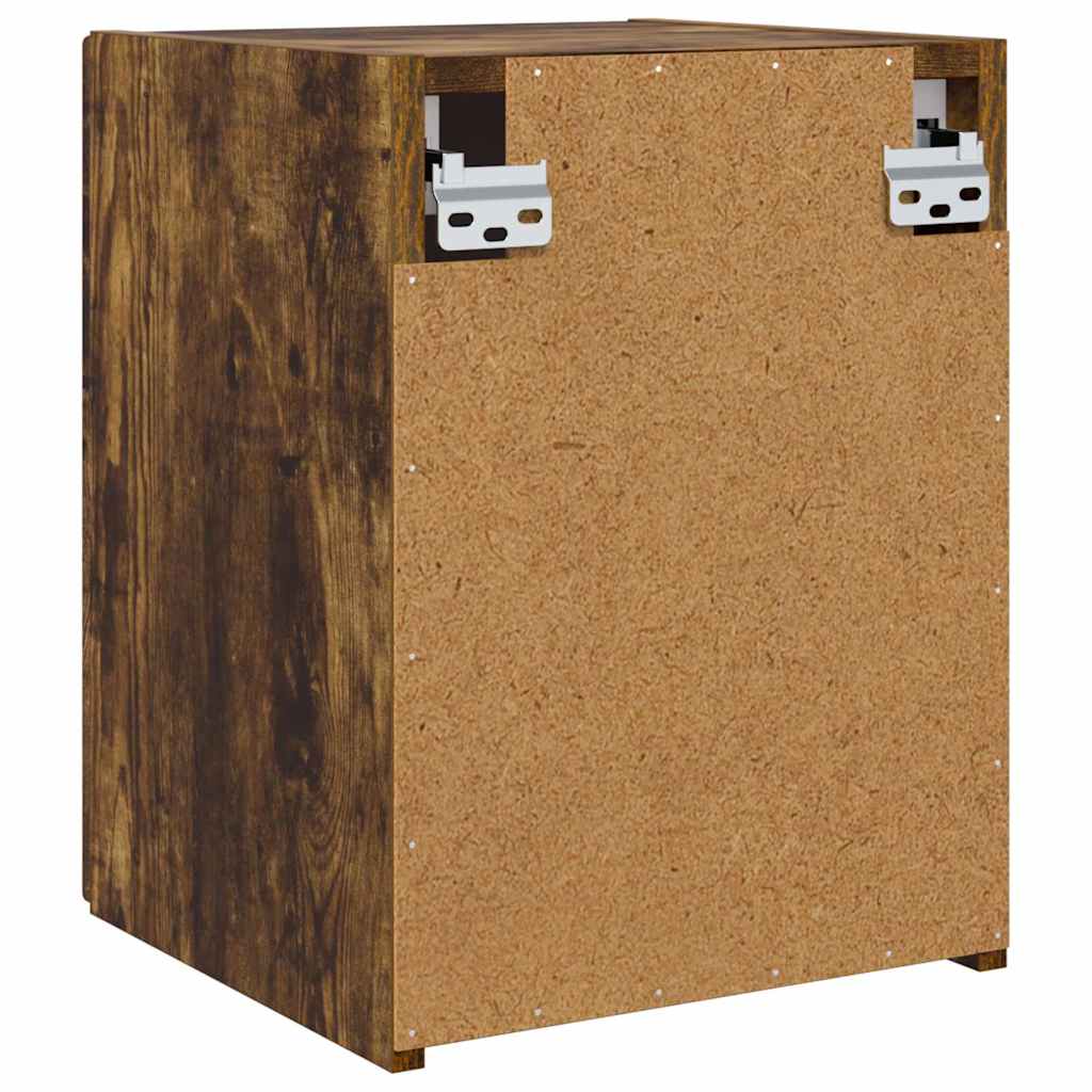 vidaXL TV Wall Cabinet Wall-mounted 2 pcs Smoked Oak 30 x 31 x 40 cm