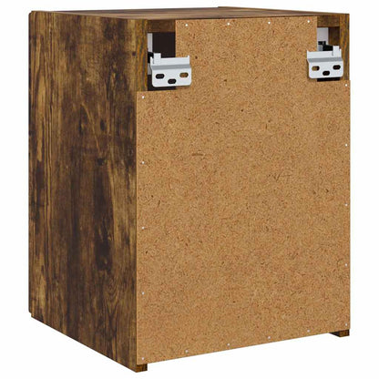 vidaXL TV Wall Cabinet Wall-mounted 2 pcs Smoked Oak 30 x 31 x 40 cm