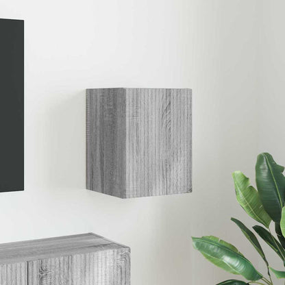 vidaXL TV Wall Cabinet Grey Sonoma 30 x 31 x 40 cm Engineered Wood