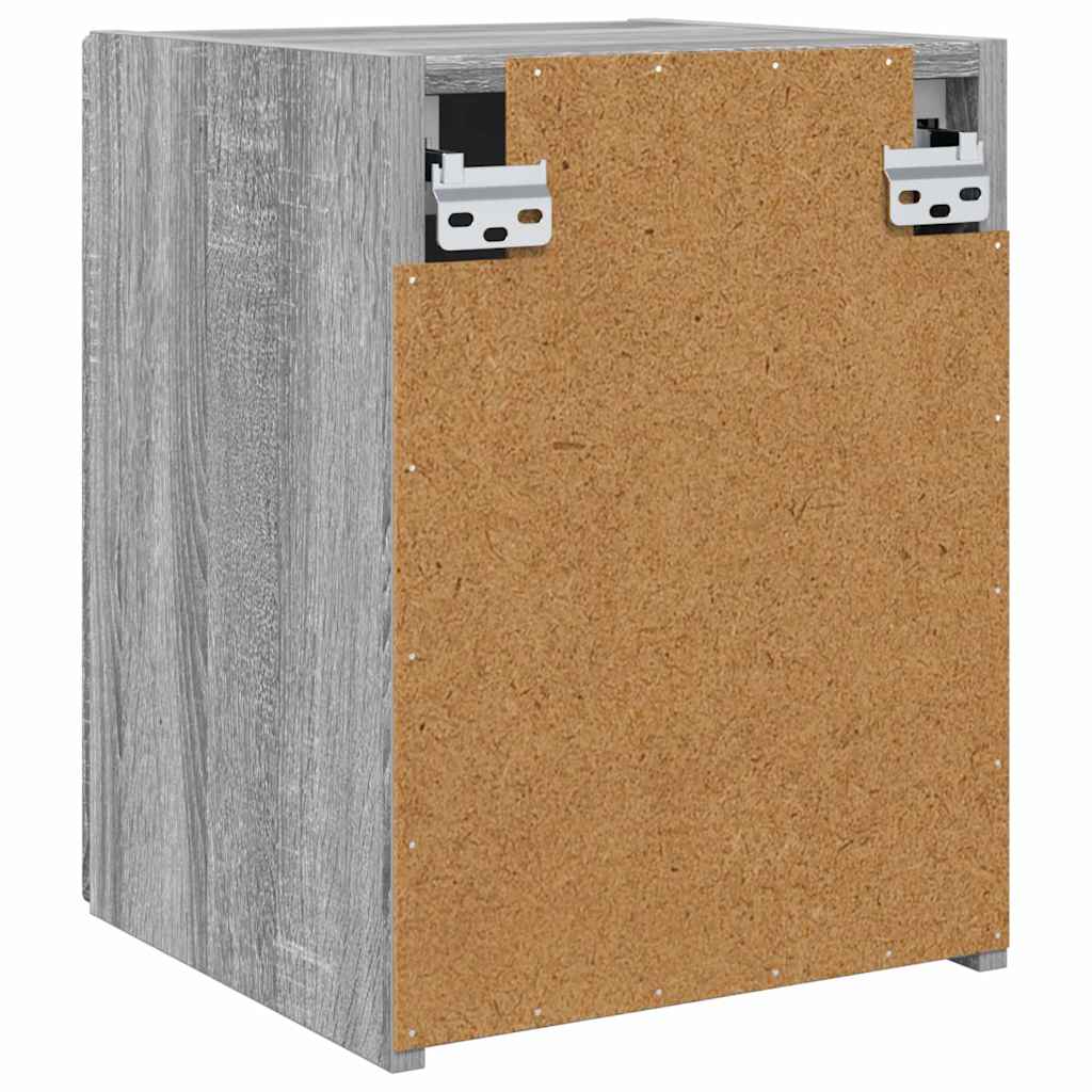 vidaXL TV Wall Cabinet Wall-mounted 2 pcs Grey Sonoma 30 x 31 x 40 cm
