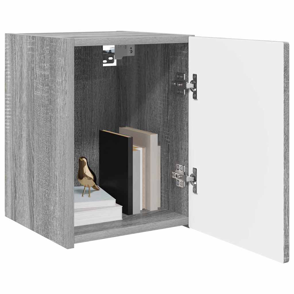 vidaXL TV Wall Cabinet Wall-mounted 2 pcs Grey Sonoma 30 x 31 x 40 cm