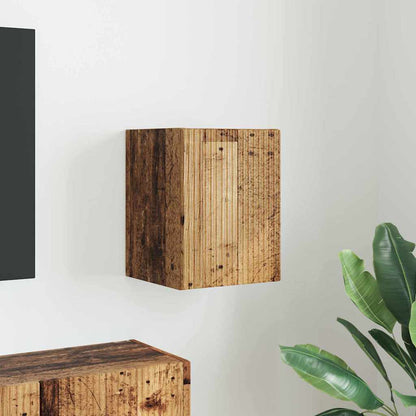 vidaXL TV Wall Cabinet Old Wood 30 x 31 x 40 cm Engineered Wood