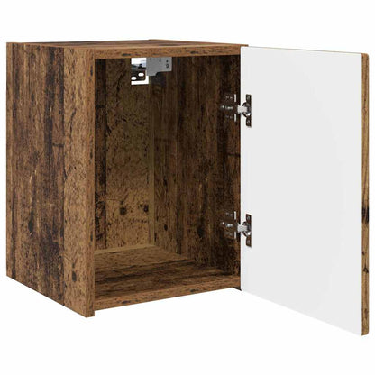 vidaXL TV Wall Cabinet Old Wood 30 x 31 x 40 cm Engineered Wood