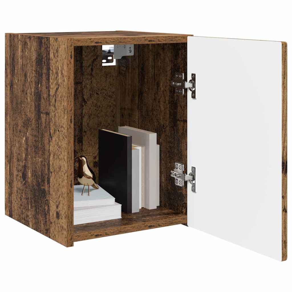 vidaXL TV Wall Cabinet 2 pcs Old Wood 30 x 31 x 40 cm Engineered Wood
