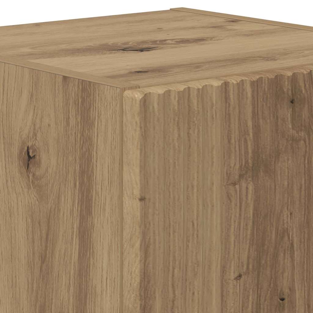 vidaXL TV Wall Cabinet Wall-mounted 2 pcs Artisian Oak 30 x 31 x 40 cm