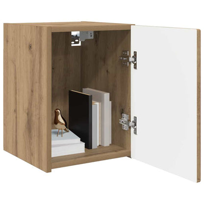 vidaXL TV Wall Cabinet Wall-mounted 2 pcs Artisian Oak 30 x 31 x 40 cm