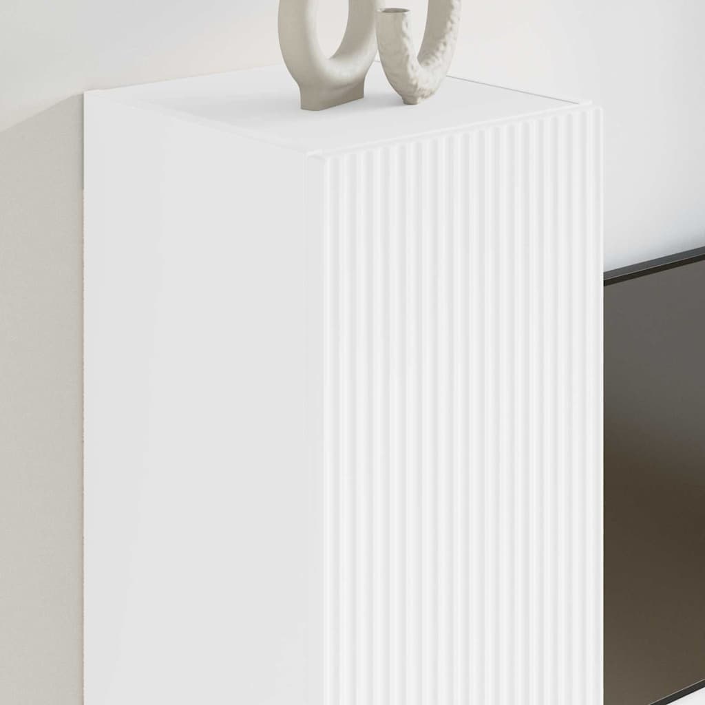 vidaXL TV Wall Cabinet White 30 x 31 x 60 cm Engineered Wood