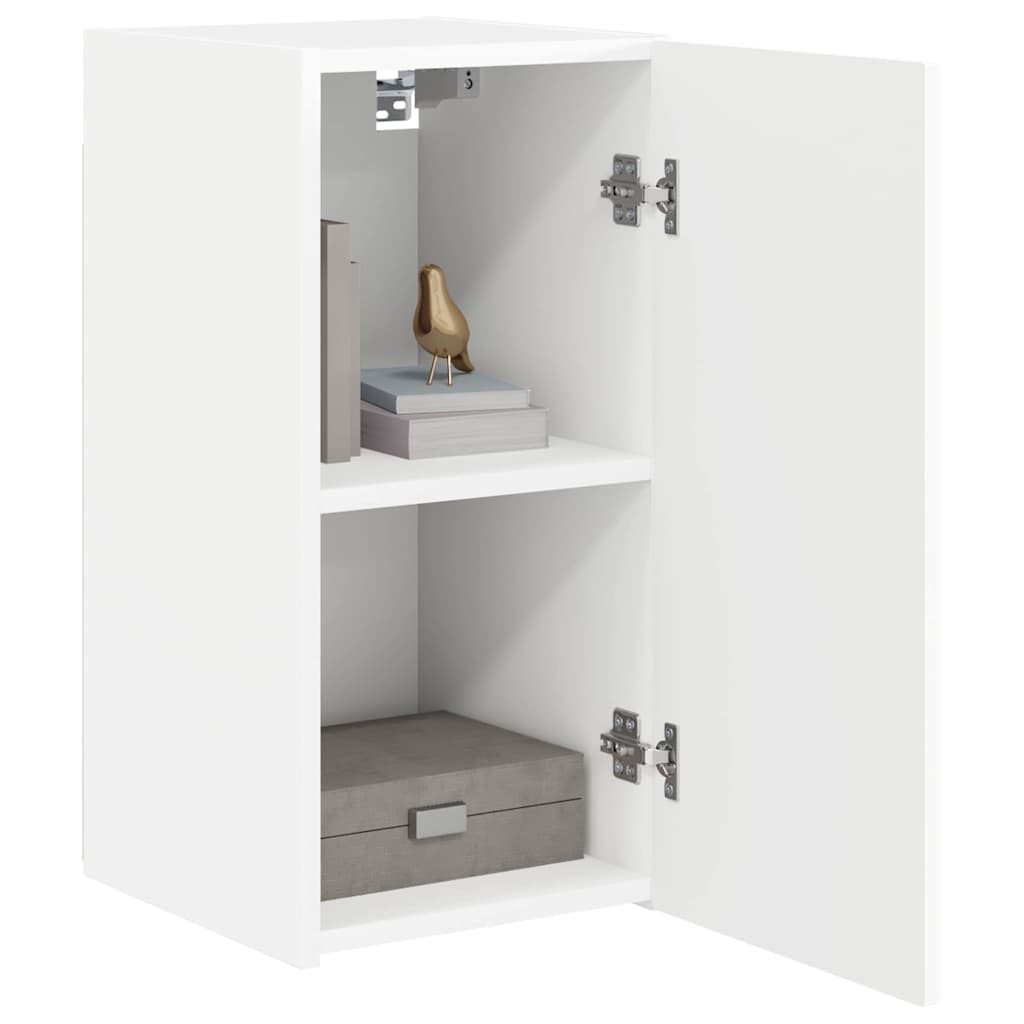 vidaXL TV Wall Cabinet White 30 x 31 x 60 cm Engineered Wood
