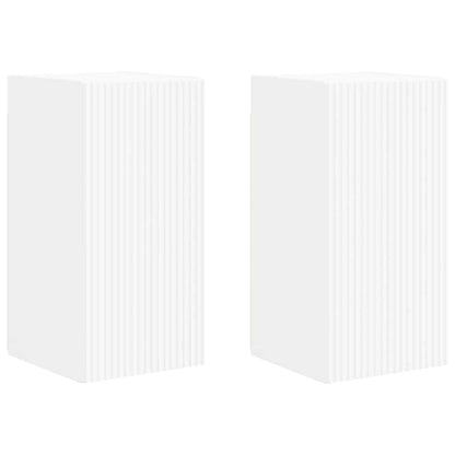 vidaXL TV Wall Cabinet 2 pcs White 30 x 31 x 60 cm Engineered Wood