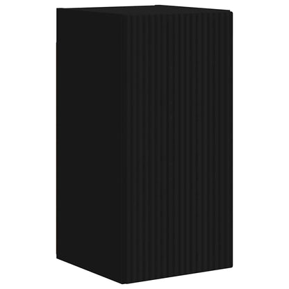 vidaXL TV Wall Cabinet Black 30 x 31 x 60 cm Engineered Wood