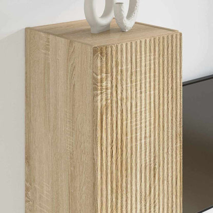 vidaXL TV Wall Cabinet 2 pcs Sonoma 30 x 31 x 60 cm Engineered Wood