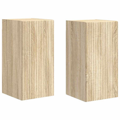 vidaXL TV Wall Cabinet 2 pcs Sonoma 30 x 31 x 60 cm Engineered Wood