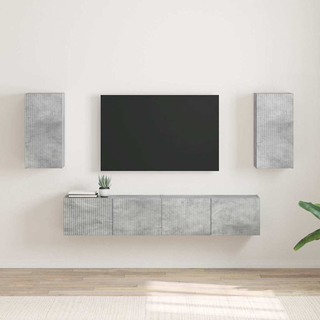 vidaXL TV Wall Cabinet 2 pcs Concerte 30 x 31 x 60 cm Engineered Wood