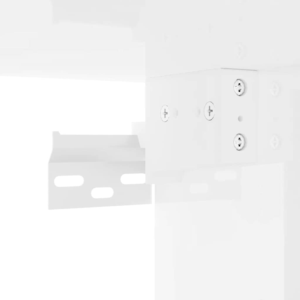 vidaXL TV Wall Cabinet Gloss White 30 x 31 x 60 cm Engineered Wood