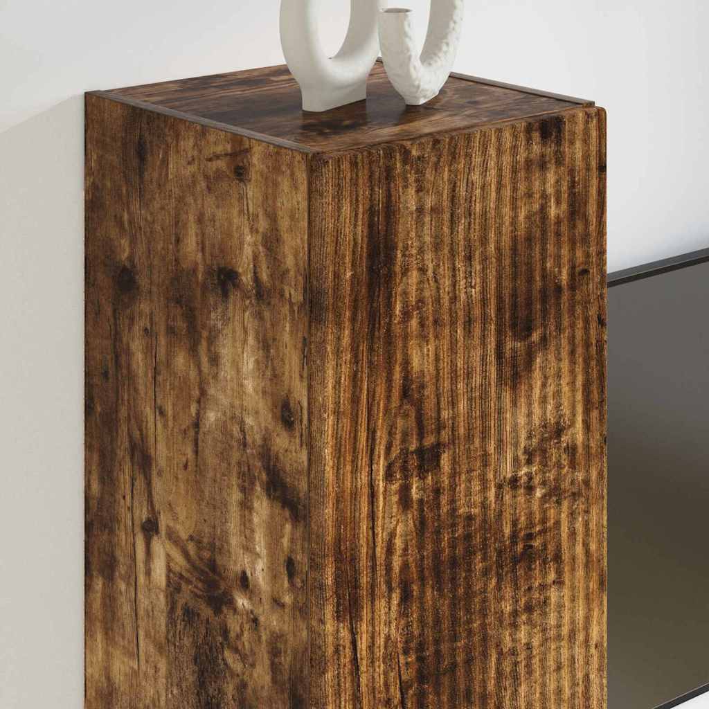 vidaXL TV Wall Cabinet Smoked Oak 30 x 31 x 60 cm Engineered Wood