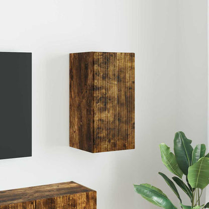 vidaXL TV Wall Cabinet Smoked Oak 30 x 31 x 60 cm Engineered Wood