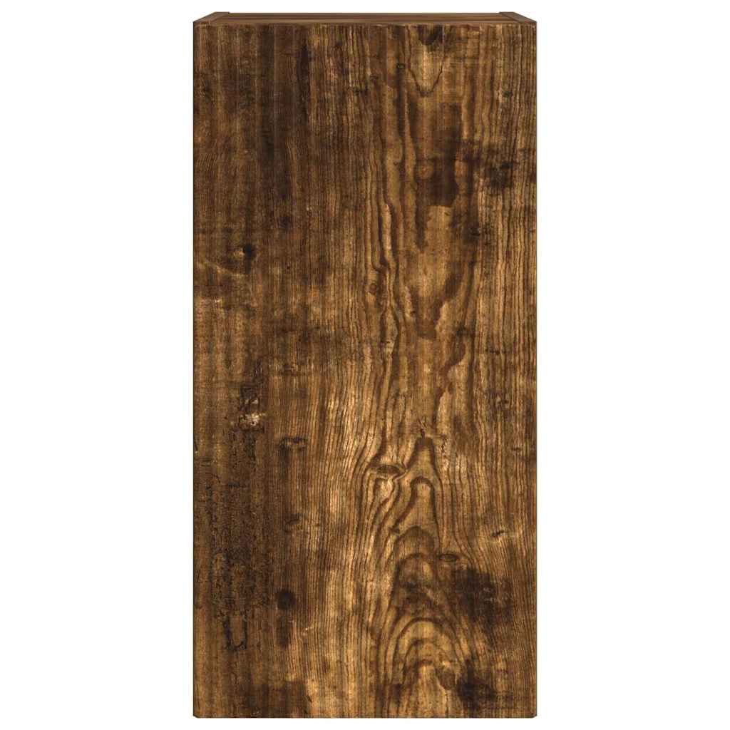 vidaXL TV Wall Cabinet Smoked Oak 30 x 31 x 60 cm Engineered Wood