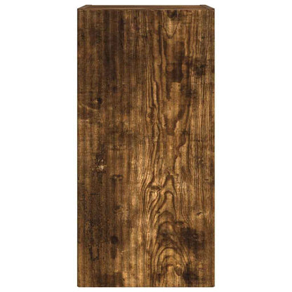 vidaXL TV Wall Cabinet Smoked Oak 30 x 31 x 60 cm Engineered Wood