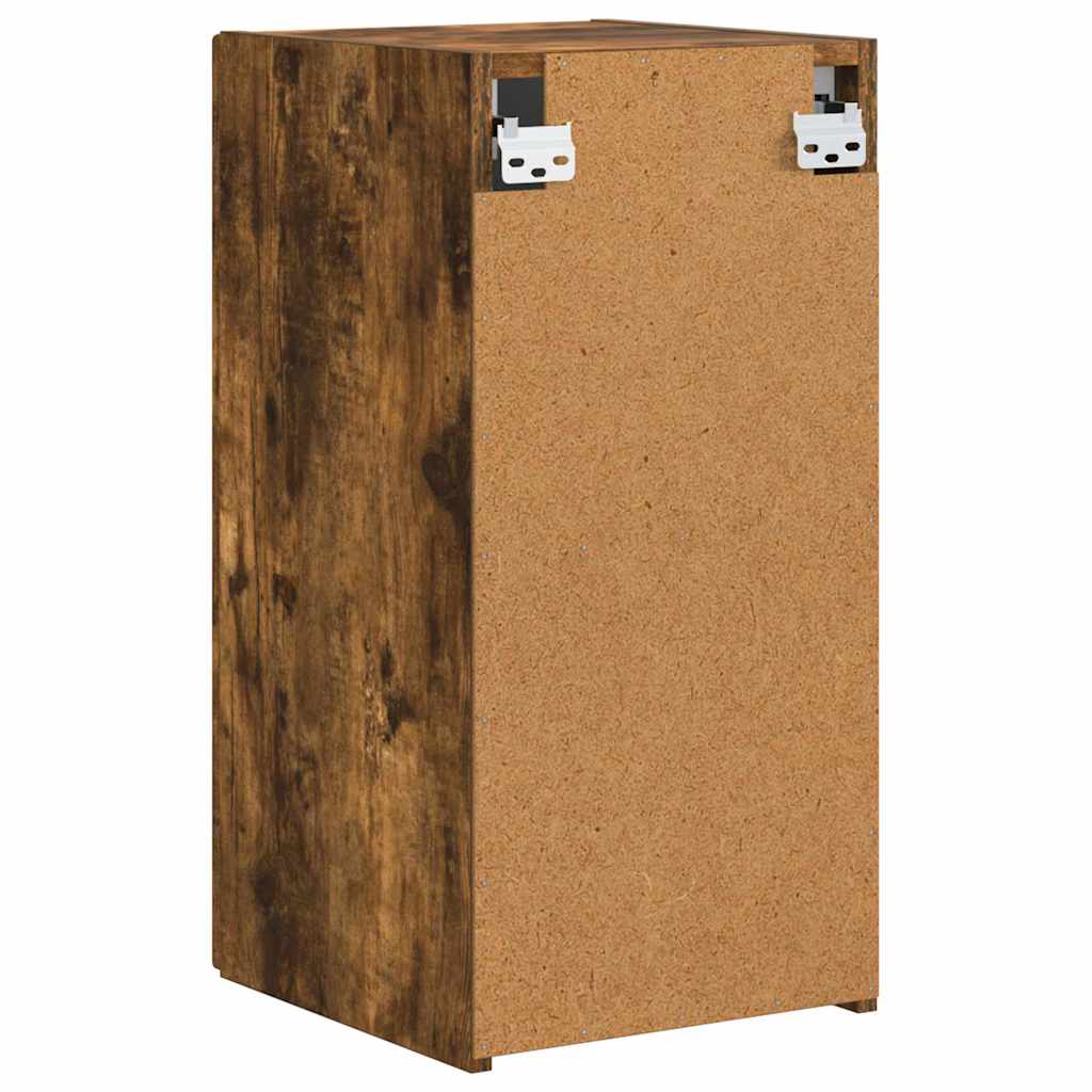 vidaXL TV Wall Cabinet Wall-mounted 2 pcs Smoked Oak 30 x 31 x 60 cm