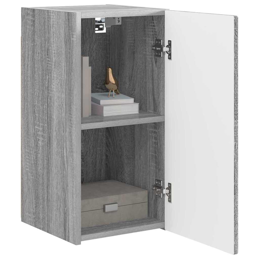 vidaXL TV Wall Cabinet Grey Sonoma 30 x 31 x 60 cm Engineered Wood