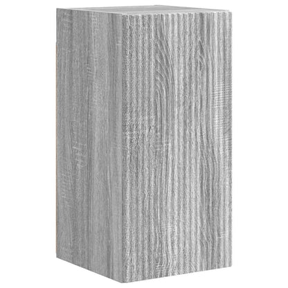 vidaXL TV Wall Cabinet Wall-mounted 2 pcs Grey Sonoma 30 x 31 x 60 cm