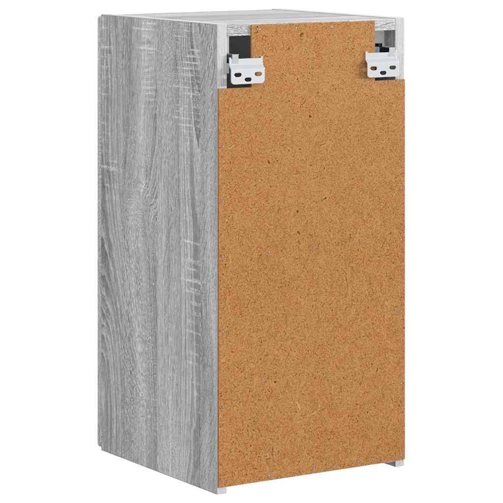 vidaXL TV Wall Cabinet Wall-mounted 2 pcs Grey Sonoma 30 x 31 x 60 cm